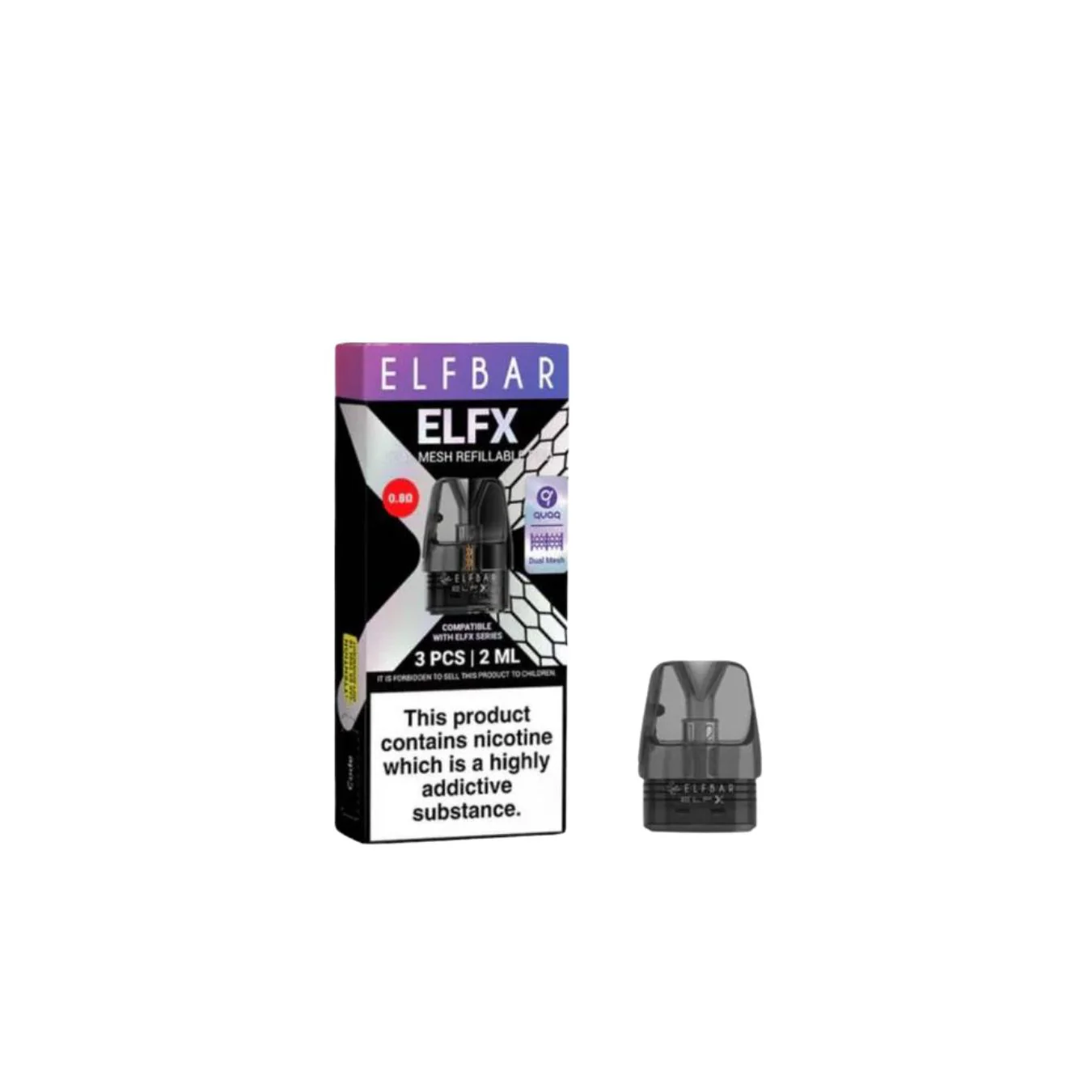 Elf Bar ELFX Empty Refillable Pods 2ml – 3 pcs 5 Elf Bar ELFX Empty Refillable Pods 2ml – 3 pcs 5