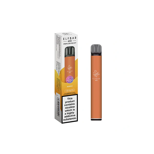 20mg Elf Bar 600 Prefilled Pod Vape Kit 600 Puffs 10 20mg Elf Bar 600 Prefilled Pod Vape Kit 600 Puffs 10