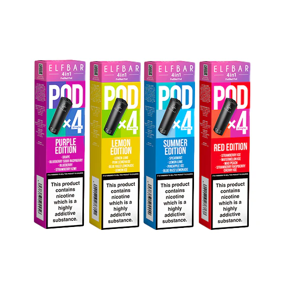 20mg Elf Bar 4 in 1 Multi Edition Prefilled Pods 2ml – 4Pcs 3 20mg Elf Bar 4 in 1 Multi Edition Prefilled Pods 2ml – 4Pcs 3