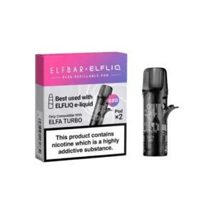 Elfliq Elfa Turbo Refillable Pods 2ml – 2 pcs (0.8Ohm)