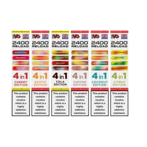 20mg IVG 2400 Reload Multi Edition Prefilled Pods 2ml 2400 Puffs – 4 Pcs