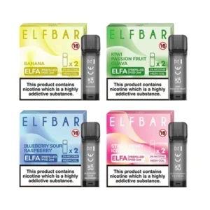 ELF Bar ELFA 20mg Replacement Prefilled Pods 2ml 1200 Puffs – 2 Pcs