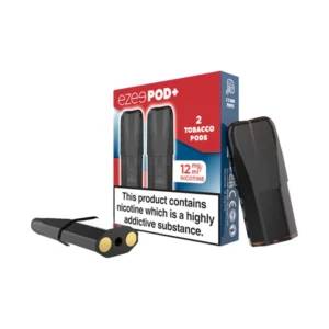 12mg Ezee POD+ Tobacco Replacement Prefilled Pods 2ml 1200 Puffs – 2 Pcs