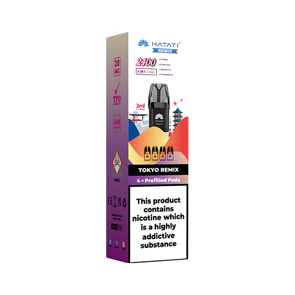 20mg Hayati Remix 2400 Replacement Pods 2400 Puffs 11 20mg Hayati Remix 2400 Replacement Pods 2400 Puffs 11