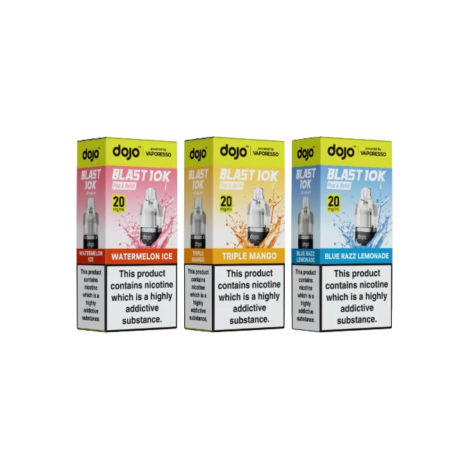 20mg Vaporesso Dojo Blast 10k Prefilled Pods 3 20mg Vaporesso Dojo Blast 10k Prefilled Pods 3